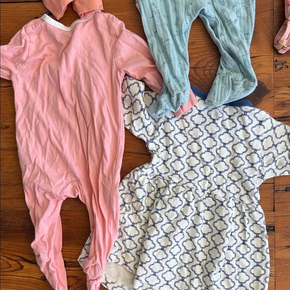 3 to 6 month baby girl bundle of sleeper pjs bathing suit dress shirts - Picture 11 of 15